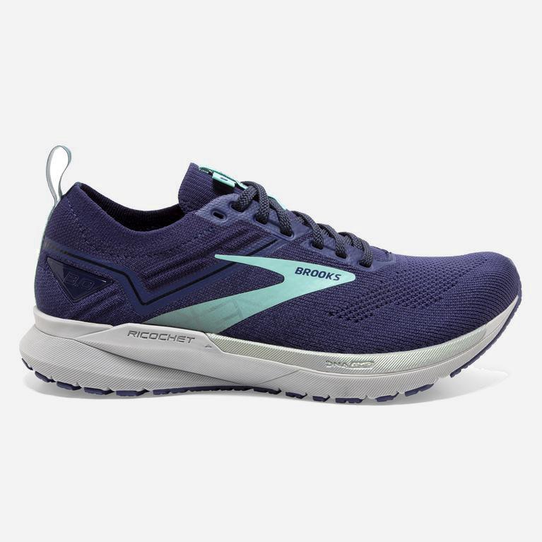 Brooks Ricochet 3 Womens Lightweight Road Running Shoes - Peacoat/Ribbon/Blue Tint - Philippines (48